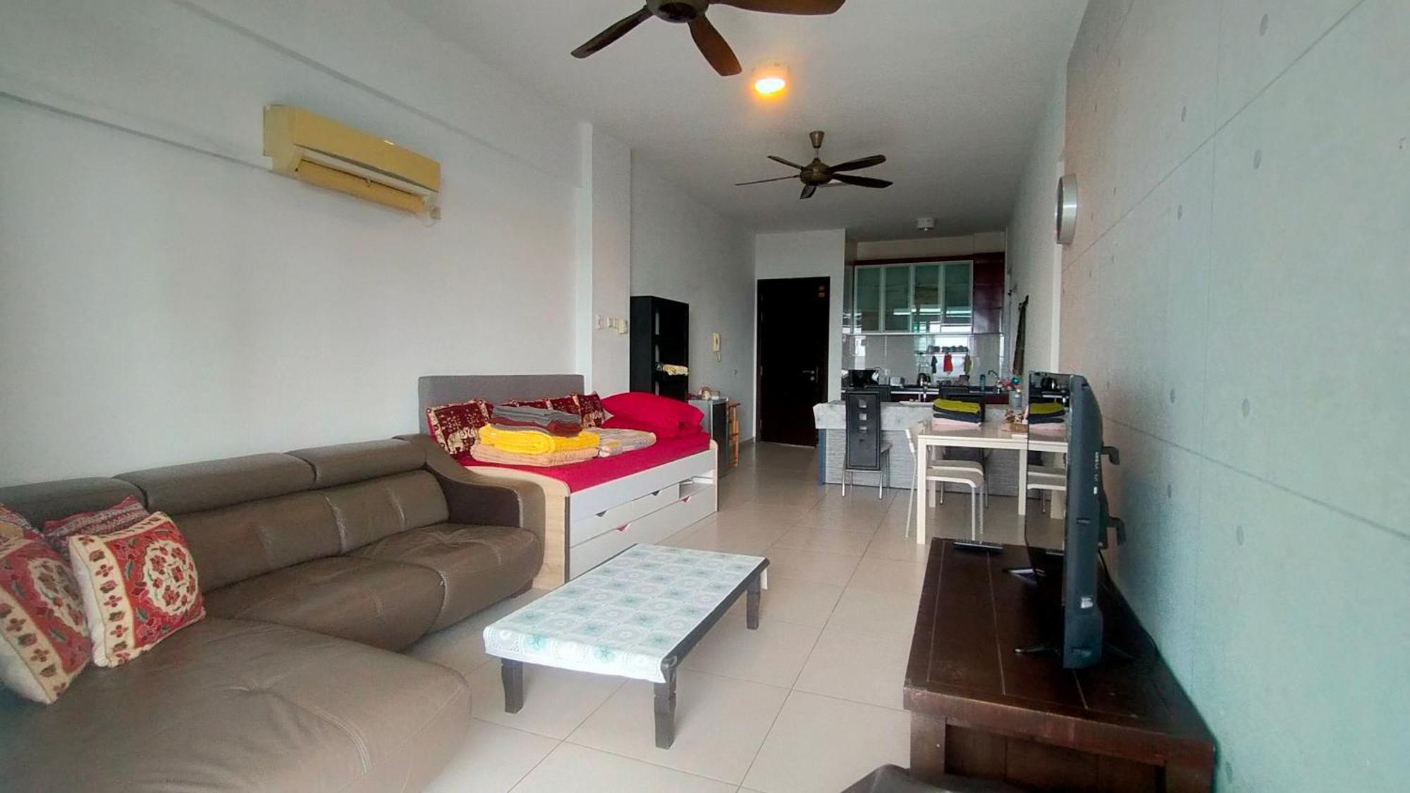 Apartment In Jb With Sea View, View, Balcony, Free Wifi And Free Parking Johor Bahru
